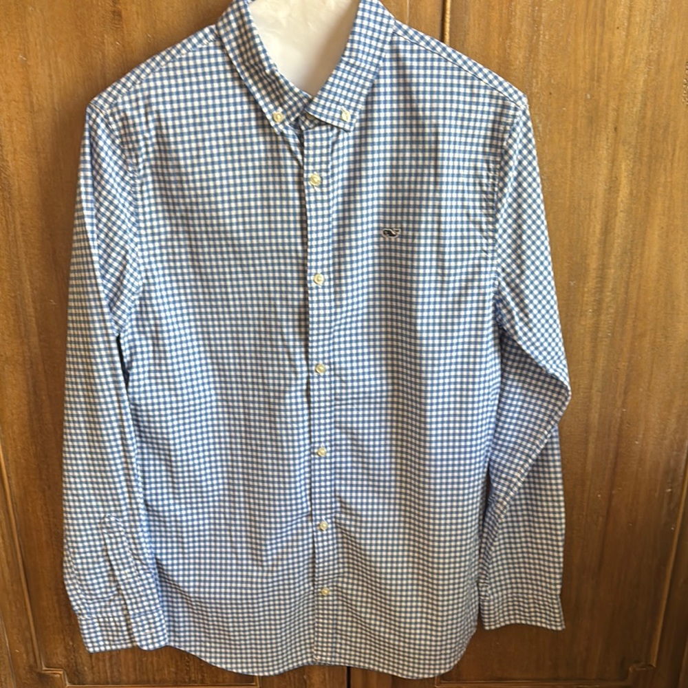 Men's Blue Checkered Shirt